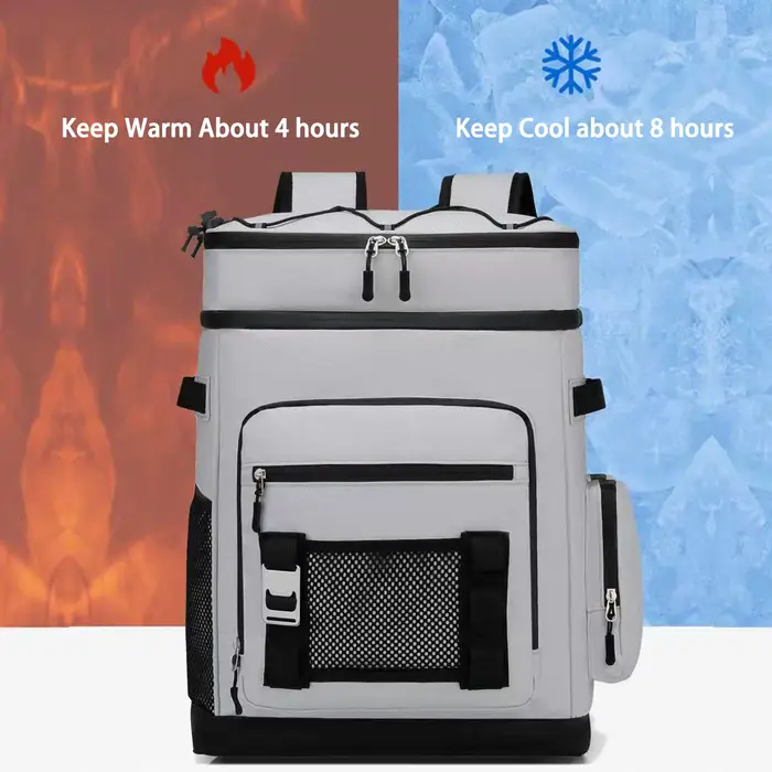 Sac à dos isotherme imperméable et anti-fuite à double bandoulière pour voyage