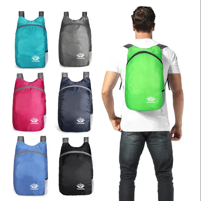Sac à dos pliable léger pour hommes et femmes