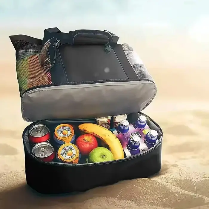LUSQI Lot de 3 sacs de courses imperméables grande capacité