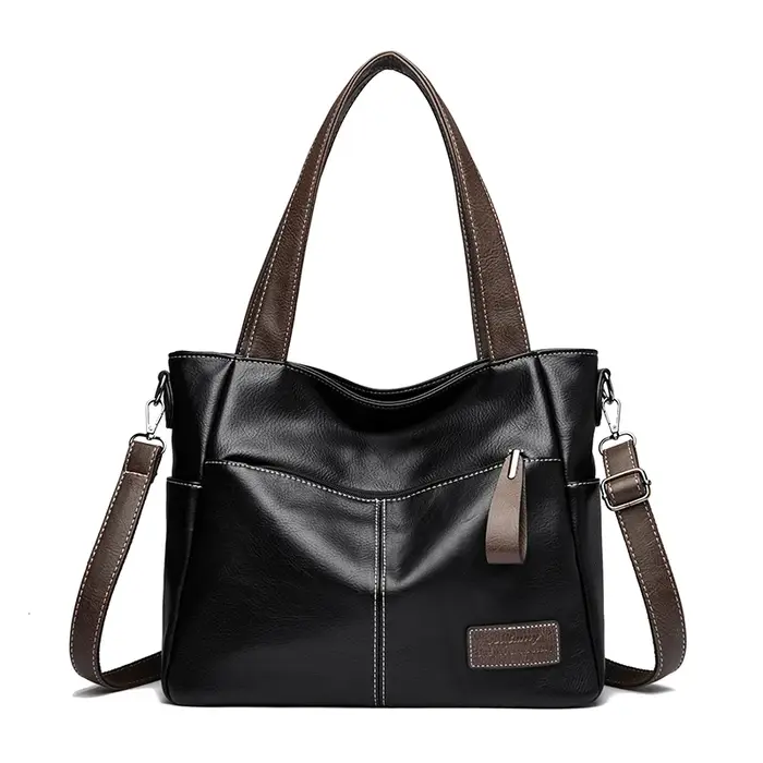Sac fourre-tout simple de grande capacité pour femme, sac à bandoulière polyvalent, sac à main, disp