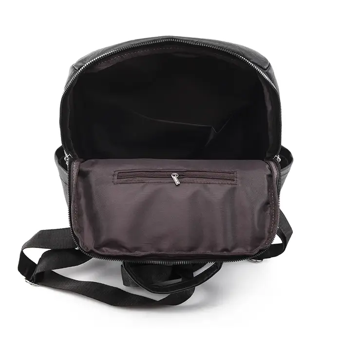 Sac à dos classique en cuir véritable pour femmes
