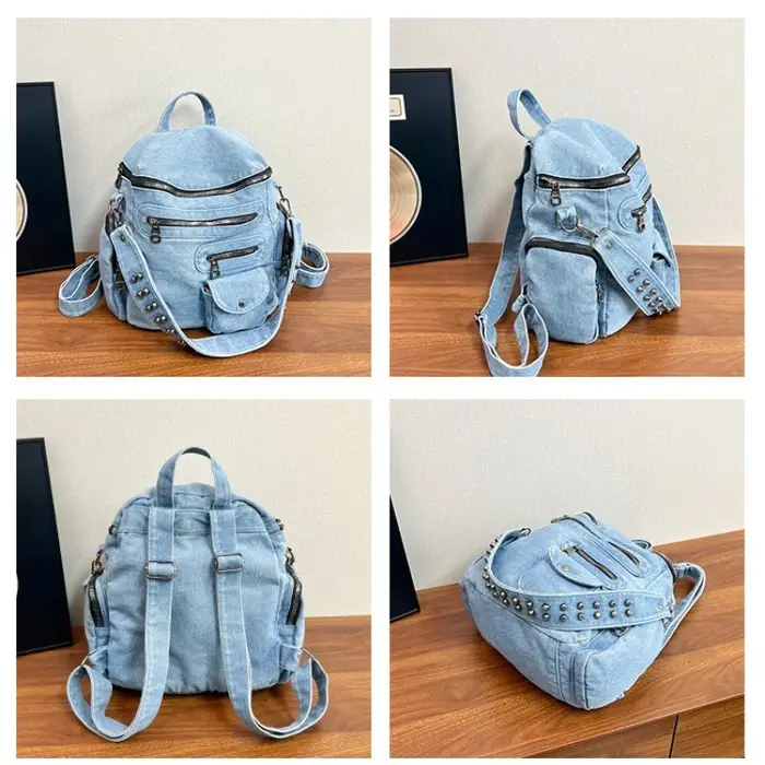 Nouveau Sac à Dos en Jean Vintage 2026