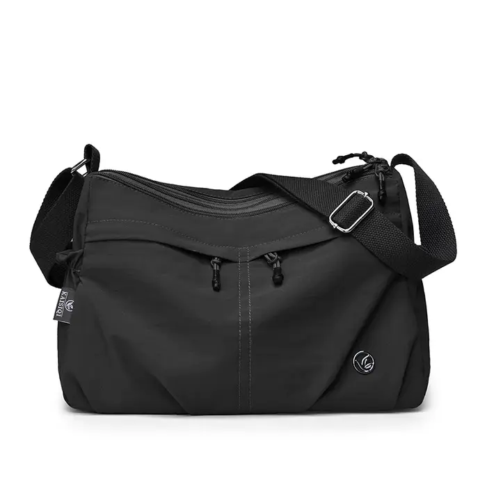 Sac à bandoulière grande capacité pour femme avec trois poches : sac fourre-tout en nylon multi-poches – le choix idéal pour les sorties shopping des mamans