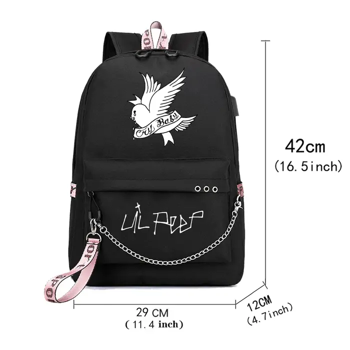 Lil peep sac à dos étudiant mode Fans sacs à dos décontracté Sport sac d'école pour les Fans cadeau