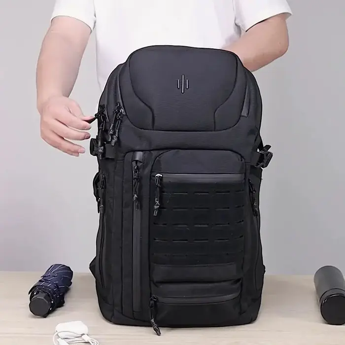 Ozuko-Sac à dos pour ordinateur portable de voyage en plein air pour hommes, sac à dos universitaire