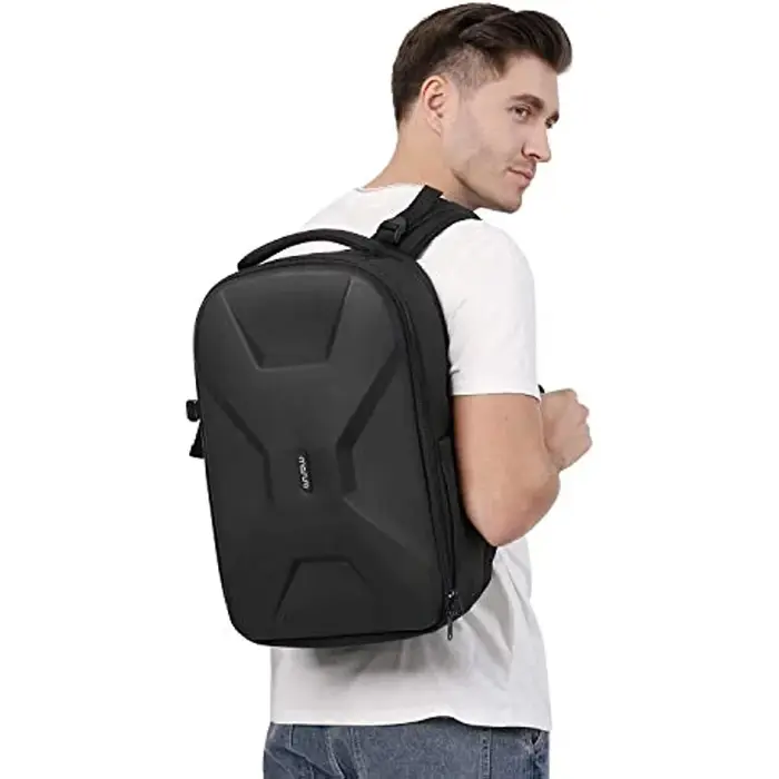 Sac à dos pour appareil photo de photographie DSLR, coque rigide étanche de 15 à 16 pouces avec supp