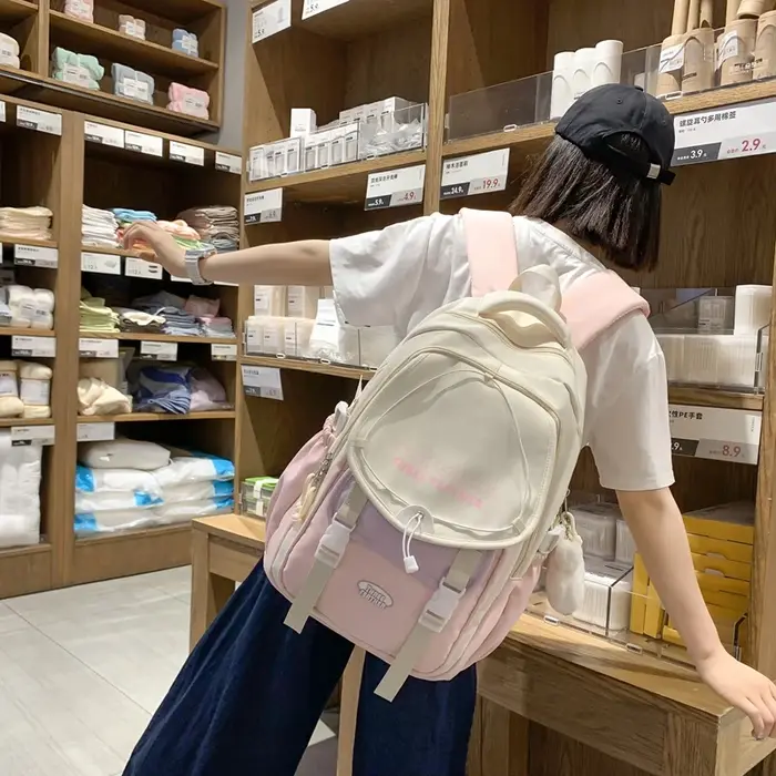 Sac à dos avec pendentif de dessin animé Ins de Style coréen