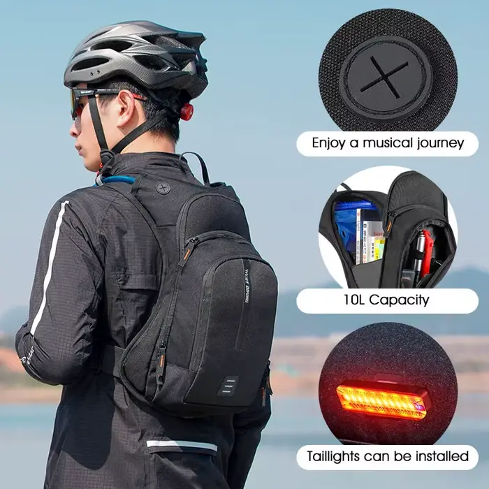 Sac à dos de cyclisme ultraléger WEST BIKING 10L avec sangle ergonomique